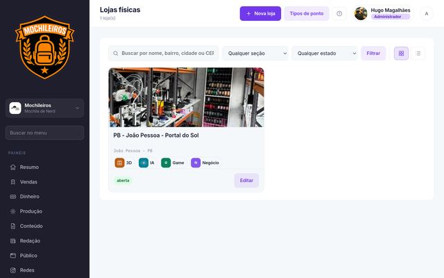 Lojas físicas